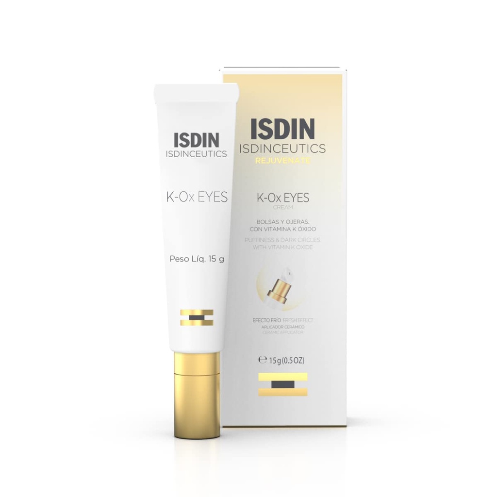 ISDIN Isdinceutics K- Ox Eyes - Rich Vitamin K oxide Eye Cream til mørke cirkler og Under- Eye Foryngelse, 0.5 OZ
