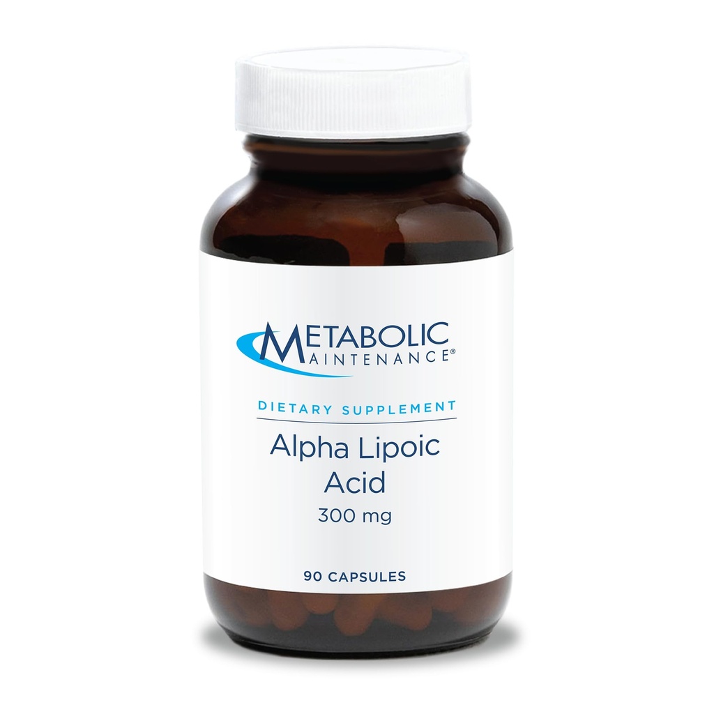 Metabolisk vedligeholdelse Alpha lipoinsyre - 300 mg ALA supplement - antioxidant støtte til nerve + leversundhed (90 kapsler)