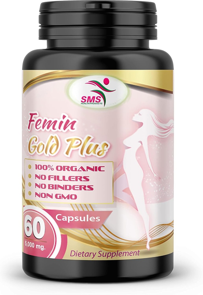 SMS Pueraria Mirifica Daily 1.000mg naturlige økologiske kapsler - for mænd, Kvinde, transseksuel, Veggie 60 kapsler