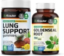 BIO KRAUTER Lung Support 60 Gummies & Goldenseal 100 Kapsler
