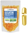 XPRS Nutra Størrelse 3 Tomme kapsler - 500 Tomme Gelatine kapsler - Piller gør det - Pure Bovin Pill Gel Caps Fyldeligt til Do- It- Yourself vitaminer og kosttilskud (Guld)