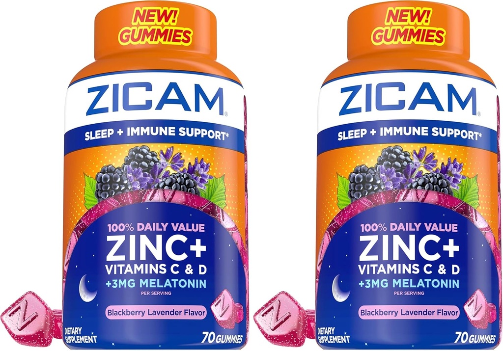 Zicam Sleep + immunstøtte (pakke med 2)