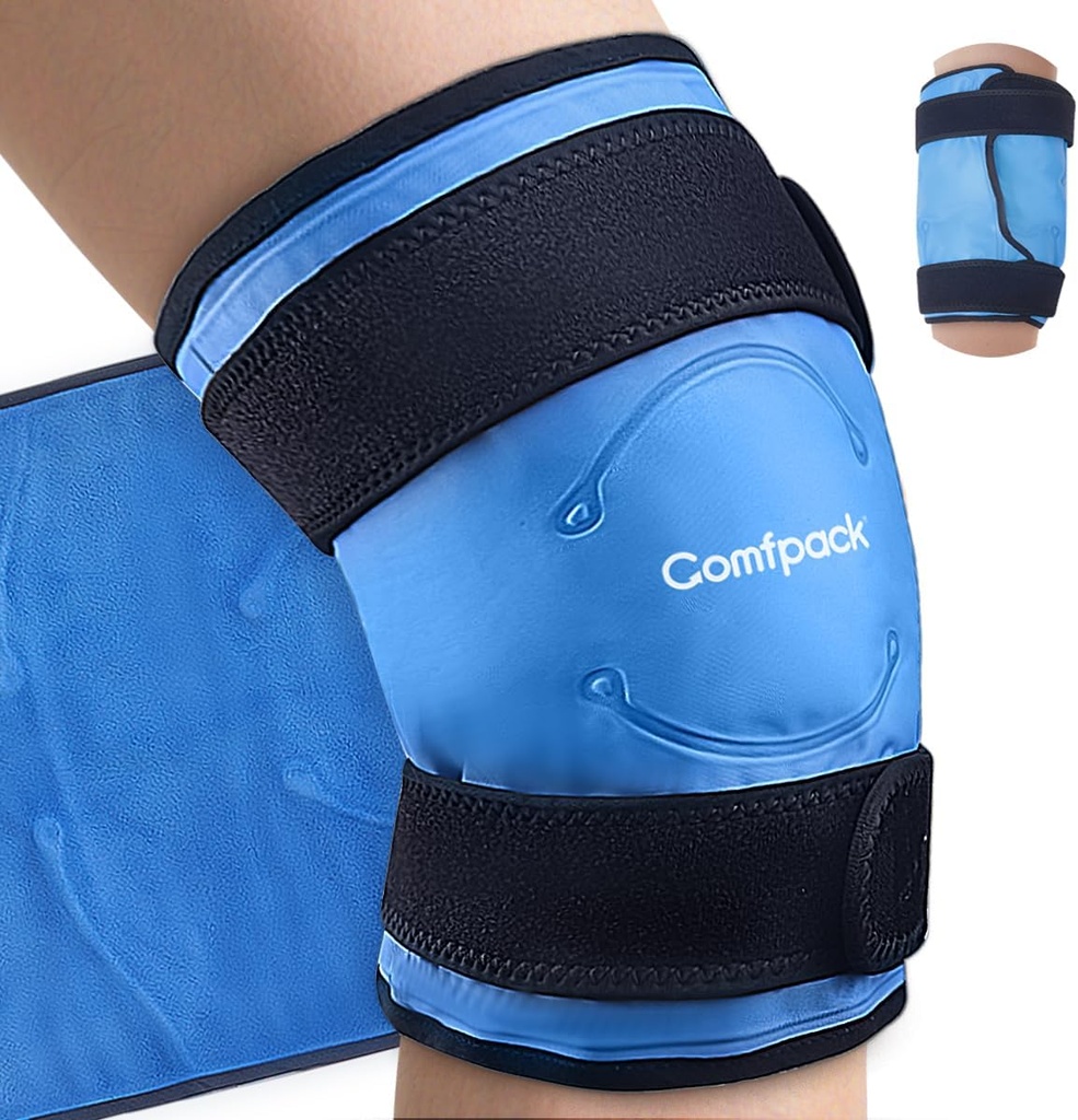 Stor ispose til Knee Pain Relief, Fleksibel Genanvendelig Wrap efter kirurgi, Cold Pack til sportsskader, Hævelse, Gigt, Meniscus Tear, ACL, Smerte Relief til ben, skulder, albue, Ankle