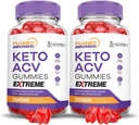 Justified Laboratories (2 Pack Turbo Ripped Keto ACV Gummies Extreme 2000MG Turbo Ripped Keto Gummies Apple Cider Vinagar Formuleret med Pomegranate Beet Juice Powder B12 Vegan Non GMO 120 Gummys