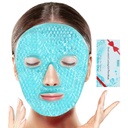 BeeVines Ice Face Mask, Cooling Gel Pack til Puffy Eyes, Cold & Hot Genanvendelig Kompresse, Frosne øjenposer Masker til kvinder til mørke cirkler, Puffiness & Allergier (One Pack Blue)