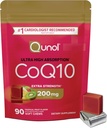Qunol CoQ10 200mg bløde tykkelser, ekstra styrke & Ultra høj Absorption Coenzym Q10 Supplement, # 1 Kardiolog Anbefalet supplement for hjerte sundhed, 90 Tæl