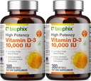 biophix D-3 10000 IE 380 Softgels Vitamin 2 Pack - høj potens i ekstra Virgin Olivenolie Non- GMO soy- fri støtter stærk Bones immunforsvar