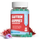 Saffron Supplements Gummies, Saffron Extract for Positive Mood & Calm Nerve, Boost Energy, med Garcinia Cambogia, Vitamin A, B12, Rhodiola Rosea - 60 Gummies