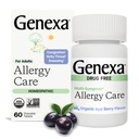 Genexa Allergi Care 124; Drug Free, Non- Drowsy Allergy & Decongestant Remedy for voksne