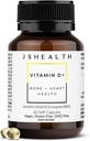 JSHealth Vitamin D3 1000iu supplement til sund muskelfunktion, ben og hjerte sundhed, og immunforsvar