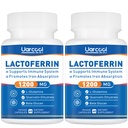 Lactoferrin Supplement 1200mg for Healthy Immune Support-Gluten-Free, Vegetarian - 60 Softgels(2 Bottles)