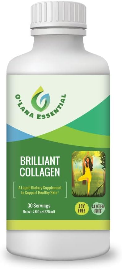 Marine Liquid Collagen Supplement -1,000mg Morikol Tripeptide Marine Collagen Plus 1,000mg Biotin Hyaluronic Acid Vitamin C Healthy Skin Hair Nails Joint Support GMP Certified Gluten&Soy Free