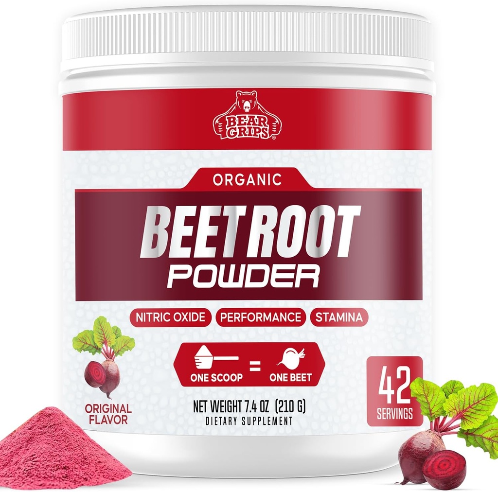 Økologisk Beet Root Powder - Nitrooxid supplement Super Food Beets Kosttilskud, Beet Powder Organic High Blood Pressure Kosttilskud, Beets for High Blood Pressure Support & Heart Health Support