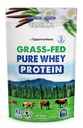Opportuniteas Grass Fed Whey Protein Powder Concentrate - Vanilla - Pure Protein Supplement - Ikke GMO, Hormone Free & Gluten Free - 1lb