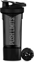 Artoid Mode Fitness Workout Sports Protein Shaker Flaske 24-Ounce, Dobbelt blanding teknologi med shaker bolde & blanding Grids inkluderet, Twist og Lock Protein Box Opbevaring inkluderet