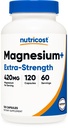 Nutricost Magnesium+ Extra Strength 420mg, 120 Capsules - 60 Servings. Magnesium Oxide and Glycinate - Non-GMO, Gluten Free, Vegan Friendly