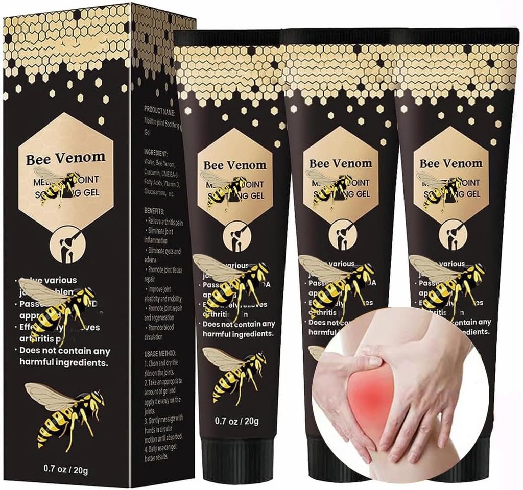 Bee Venom Relief Cream, Joint & Muscle Southing Bee Venom Cream, Newzealand Bee Venom Gel (B)