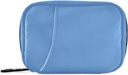 Pill Box 7 Day Pill Case Rejse Pill Organizer Bag med lynlås Portable ugentlige sag Kompakt størrelse for Vitamin Supplement Holder, Solid Color Sky Blue