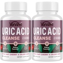 Ursyre Cleanse & Detox med Tart Cherry, Selleri frø ursyre supplement - Ursyre Niveauer, Fælles, Nyre og søvn - 90 Veggie Kapsler