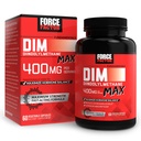 FORCE FACTOR DIM Max, DIM Supplement 400mg, Østrogen balance for kvinder & mænd, Ekstra styrke for Hormonal Acne, Metabolisme, overgangsalderen, PCOS, Diindolylmethan, Superior Absorption, 60 kapsler