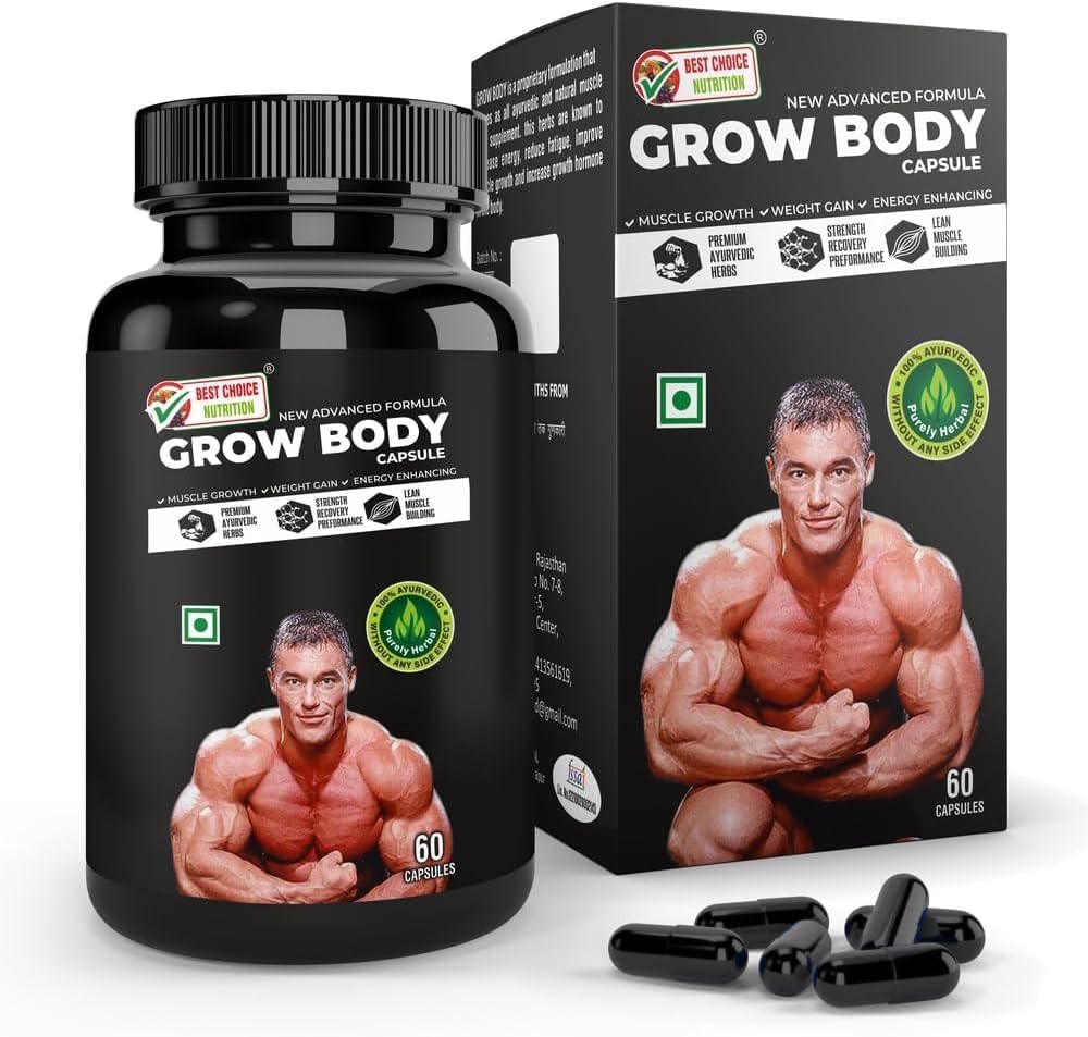 Generisk Grow Body (60 kapsler) Ny avanceret formel & 100% Herbal med ingen bivirkninger - efter pharmacylife