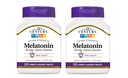 21. århundrede, Melatonin Quick Opløs Tablets 10 mg, White, Cherry, 120 Greve (pakke med 2)