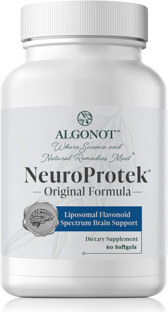 NeuroProtek ® - De eneste liposomale luteolin-produkter, der bruger olie af olivenpresserester. En unik, patenteret, all- naturlig oral kosttilskud i en blød gel, som kan fremme harmoni mellem krop og sind. (1)
