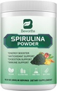 Spirulina Powder, Super Green Powder Smoothies & Juices Mix med Spirulina, Probiotika fordøjelsesenzymer, Chlorella, Veggies Frugter, Hvede Græs til Immunitet, fordøjelsesstøtte - Vegan