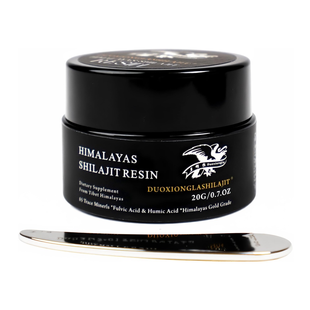 Himalayas Shilajit Resin - Pure Golden Grade ttesmå 124; 100% Natural med 85 + Trace Minerals ttesmå 124; Energi Boost & immunforsvar for mænd & kvinder; Lab Testet 124; 20g, 100 Servere