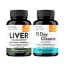Sandhu lever Renew Rense Detox Support & 15 dages Gut Rense Support Kosttilskud til kvinder & mænd