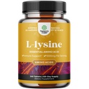 Natures Craft L Lysin 1000mg per servering kosttilskud - L- lysin essentielle aminosyrer til øje sundhed Lip Care Knoglestøtte immunsystemet muskelvækst og Vegetarisk kollagen 240 tabletter