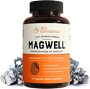 Live Conscious Magwell Magnesium Zink & Vitamin D3 - Magnesium Glycinat, Malat, & Citrate - Triple supplement til kvinder & mænd - for søvn, ben, hjerte, immunforsvar - 120 Caps