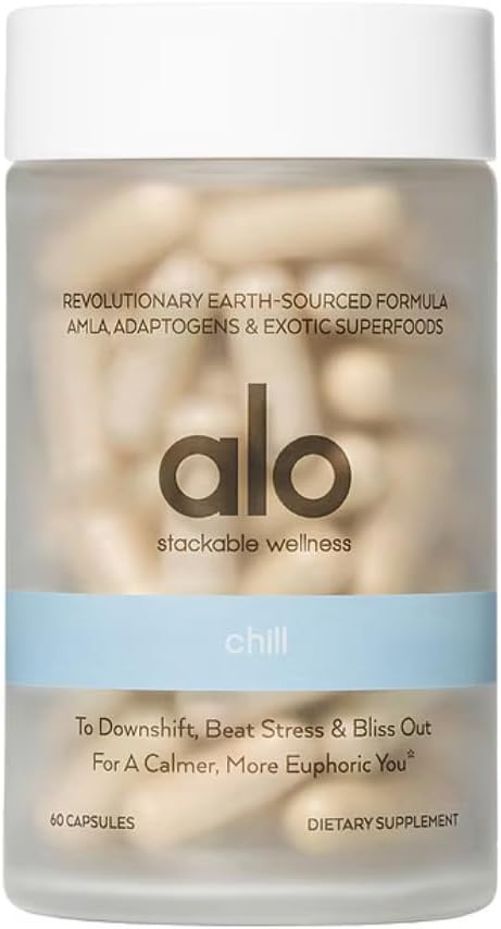 Alo Chill Kapsler Afslapning supplement, som understøtter Calmness og mental Clarity