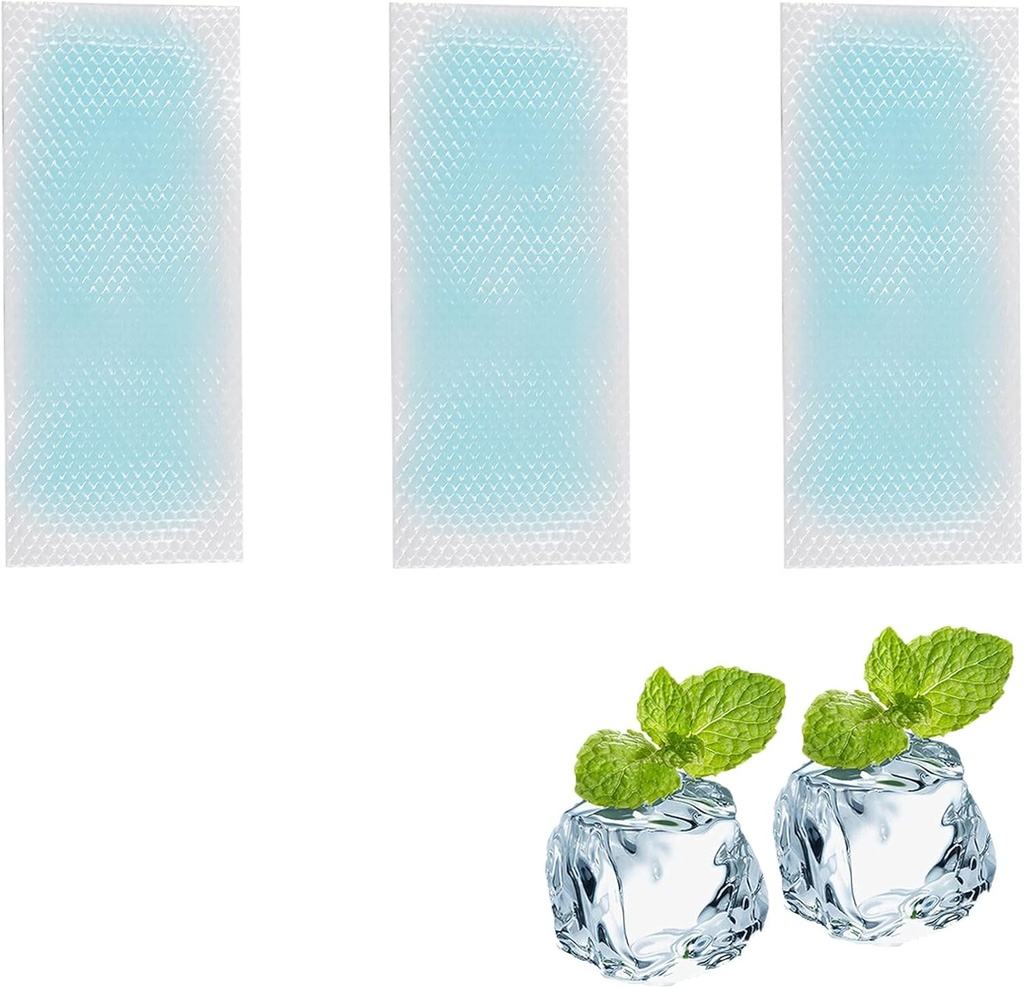 20 Sheets Fever Cooling Gel Patches, Cooling Forhead Strips Cool Gel Pads til hund Foot Baby børn Voksen Relieve Hovedpine, Tandpine Smerte, Drowsity Træthed Forfriskende Sunstroke