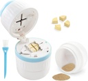 Pill Cutter - Pill Splitter med rustfrit stål klinge til skæring små piller eller store piller i halve eller kvarte, egnet til cuting vitaminer, tabletter