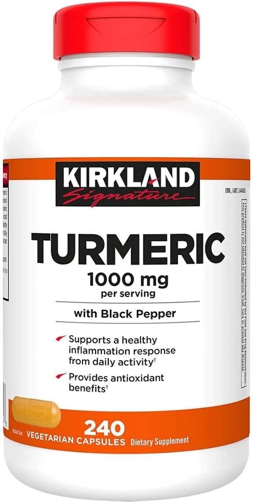 Kun dyrket gurkemeje 1000 mg., 240 kapsler (1 pakke)