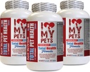 Jeg elsker mine PETS LLC Immunitet for hunde - Hund Total PET sundhed - Premium Formel - bedste kompleks - Hund Vitamin b Complex - 3 flasker (180 Treatles)