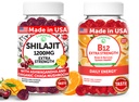 Lunakai USA Made Shilajit & B12 Extra Strength Gummies Bundle - Energi, Fokus og Daglig Wellness - Vegan & Lækker