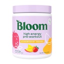 Bloom Nutrition High Energy Pre Workout med Beta Alanine, Ginseng og L Tyrosine for Amino Energy, Natural Coffein Powder fra Green Tea Extract, Keto, Sugar Free Drink Mix, Jordbær Mango