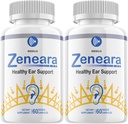 Zeneara Sund Ear Support Supplement, Zeneara Ear Ringing Relief, Zeneara Tinnitus Behandling, Maksimal styrke Zeneara Kapsler, Zeneara til hørelse Support Anmeldelser (2 Pack - 120 Kapsler)
