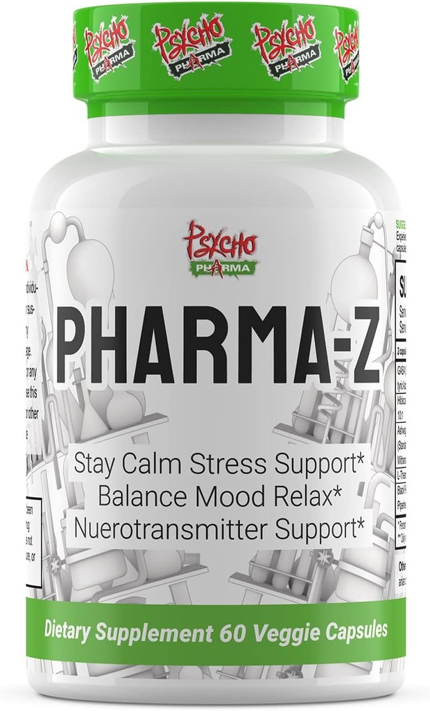 PHARMA Z (GABA 750mg) Nature 's Happy Pill, bruges til at lette stress og forbedre kognitiv funktion med en følelse af "FeelGood!