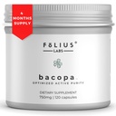 Bacopa Monnieri Capsules 750mg - Urtetilskud med 40% Bacosider Bacopa Monnieri - Hjælper til at understøtte hukommelse og kognitiv evne - 120 kapsler