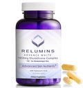 Reluminer Glutathion Supplement - 1650mg Reduceret Glutathion Kompleks med Alpha Lipoic Acid, Rose HIPS, Riboflavin, & E-vitamin, Lavet i USA - 90 Veggie Kapsler x 1 flaske - Proprietær Blend