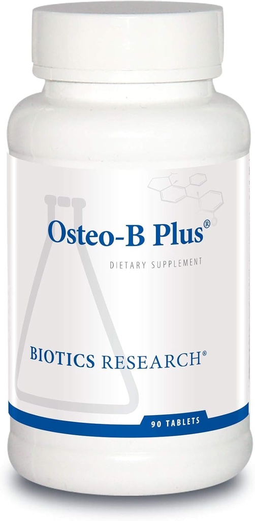 Bioetik Forskning Osteo B Plus Optimal Bone Health Support med vitamin K, Mg, Ca, sund aldring, Renset Chondroitin Sulfates 90 tabletter