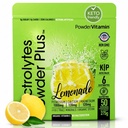 Elektrolytter Powder Plus (50 Servere), 0 Calorie Keto, 0 Sukker, Ingen Maltodextrin, 1000mg Kalium, 120mg Calcium, 120mg Magnesium, Hydrationspulver (50 Servere, Lemonade)