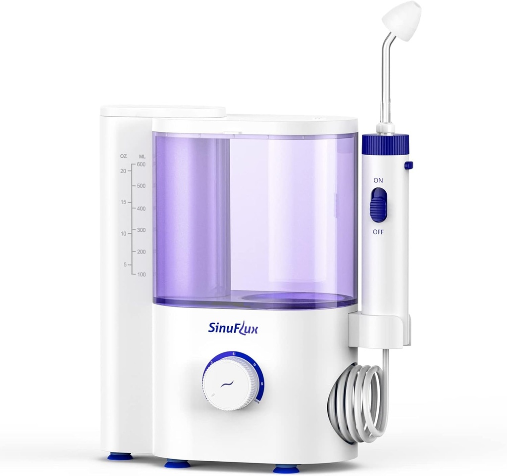 Nasal kunstvanding System, Pulserende Nasal Rinse Maskine til Sinus & Allergy Relief Electric Neti Pot med Customizable Nasal Cleaner Kit