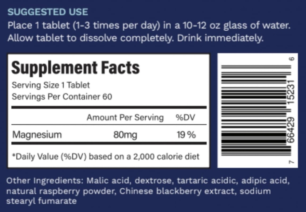 Aktiv H2 Ultra + Hydrogen vand Tablet, Naturlig Hindbær. Understøtter Samlet Well- At være med Fordele ved Molekylær Hydrogen 60 Servere