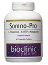 Bioklinik Naturals Somno- Pro L- Theanine - 5 - HTP - Melatonin Tropical Breeze 90 tyggetabletter