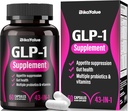 GLP-1 Alternativ supplement, med Akermansia Probiotika 30 Millioner, Humle, Green Tea Extract - Metabolisme & Gut Sundhed, fordøjelsesmæssig wellness support - 60 kapsler (20 Servere)
